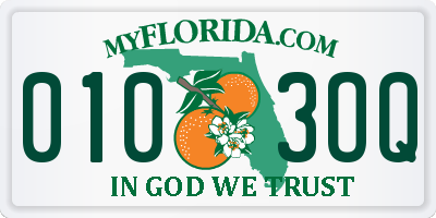 FL license plate 0103OQ