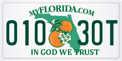 FL license plate 0103OT