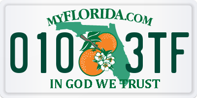 FL license plate 0103TF