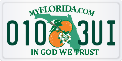 FL license plate 0103UI
