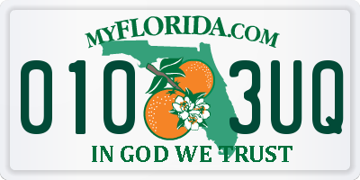 FL license plate 0103UQ
