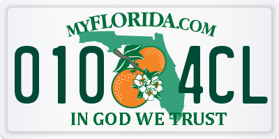 FL license plate 0104CL