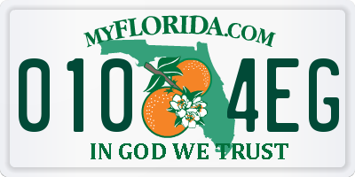 FL license plate 0104EG
