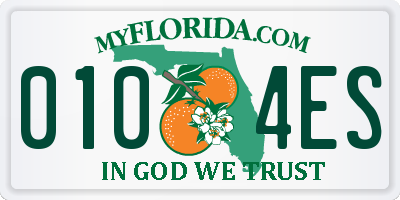 FL license plate 0104ES