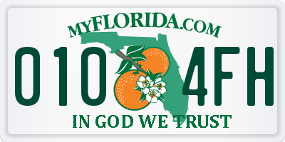 FL license plate 0104FH