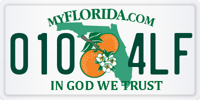 FL license plate 0104LF