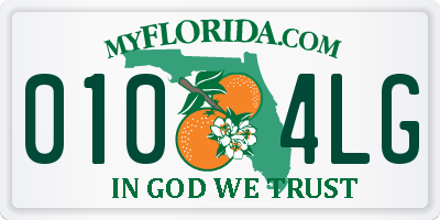 FL license plate 0104LG