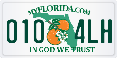 FL license plate 0104LH