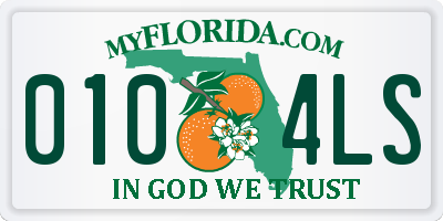 FL license plate 0104LS