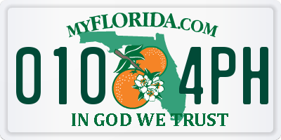 FL license plate 0104PH
