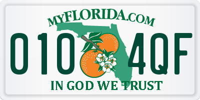 FL license plate 0104QF