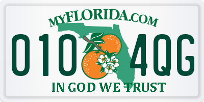 FL license plate 0104QG