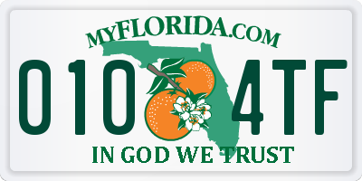 FL license plate 0104TF