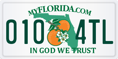 FL license plate 0104TL