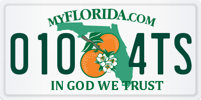 FL license plate 0104TS