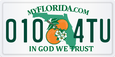 FL license plate 0104TU