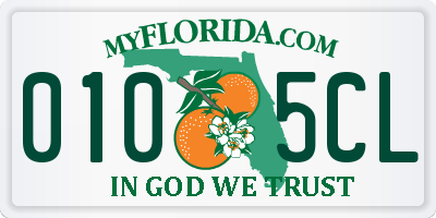 FL license plate 0105CL