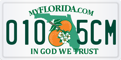 FL license plate 0105CM