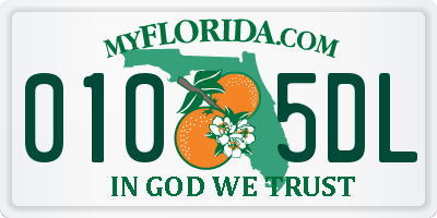 FL license plate 0105DL