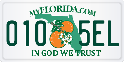 FL license plate 0105EL