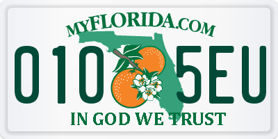 FL license plate 0105EU