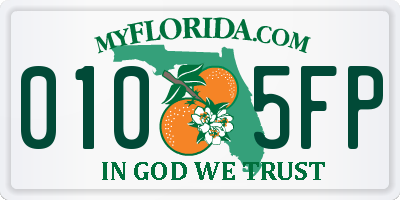 FL license plate 0105FP