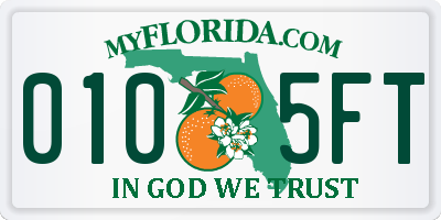 FL license plate 0105FT