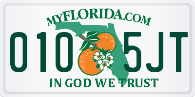 FL license plate 0105JT