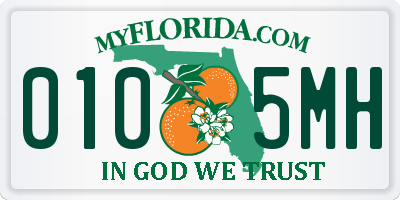 FL license plate 0105MH