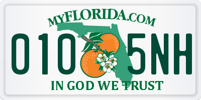 FL license plate 0105NH