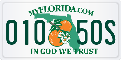 FL license plate 0105OS