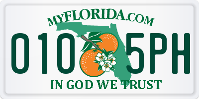 FL license plate 0105PH