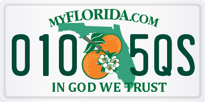 FL license plate 0105QS