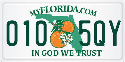 FL license plate 0105QY