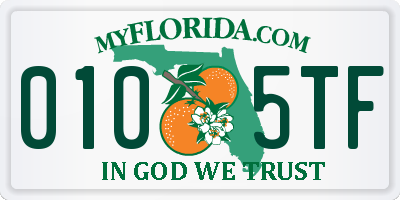 FL license plate 0105TF