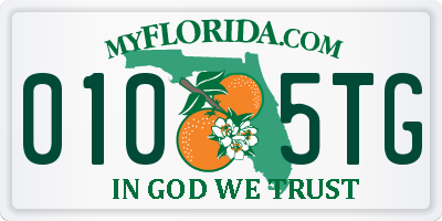 FL license plate 0105TG