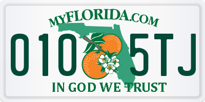 FL license plate 0105TJ