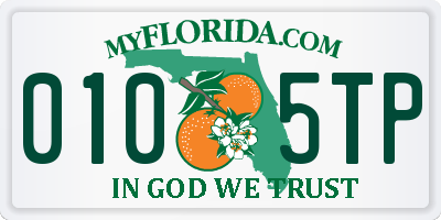FL license plate 0105TP