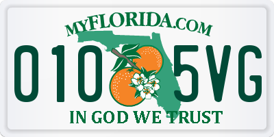 FL license plate 0105VG