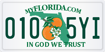 FL license plate 0105YI