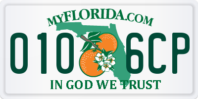 FL license plate 0106CP