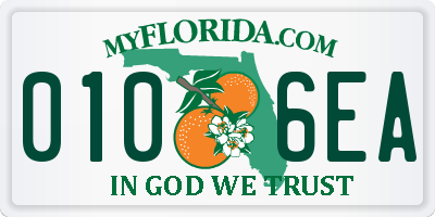FL license plate 0106EA