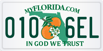 FL license plate 0106EL