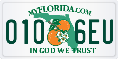 FL license plate 0106EU
