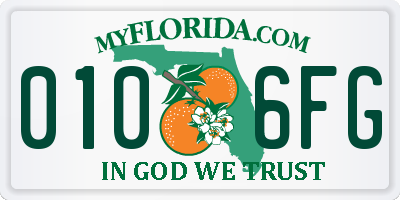 FL license plate 0106FG