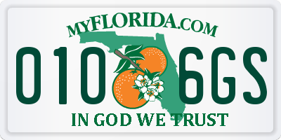 FL license plate 0106GS