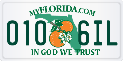 FL license plate 0106IL