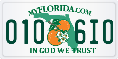 FL license plate 0106IO