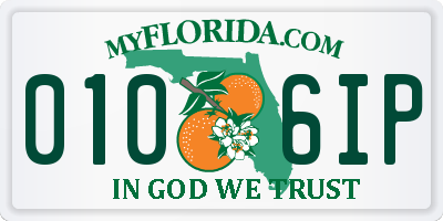 FL license plate 0106IP
