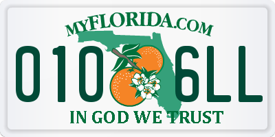 FL license plate 0106LL